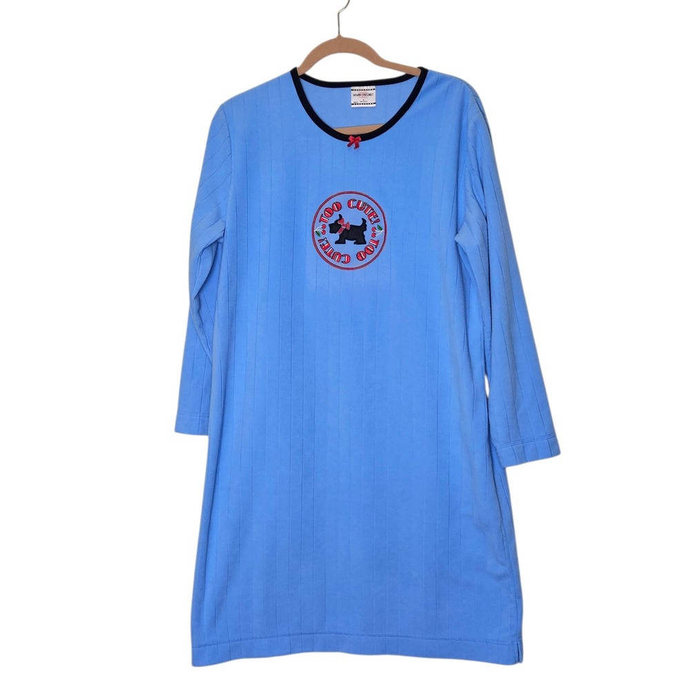 Mary Engelbreit Collection‎ Nightgown Dress M Too Cute! Dog Cherries